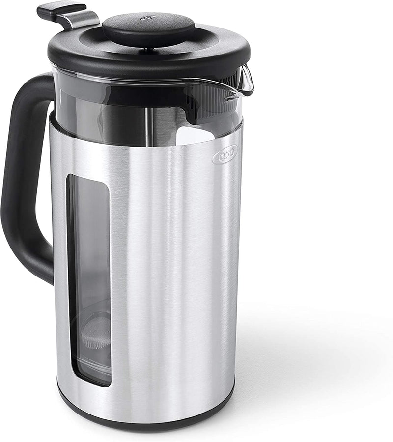 OXO BREW Venture Shatter-Resistant-Travel French Press – 8 Cup, Black: Home  & Kitchen 