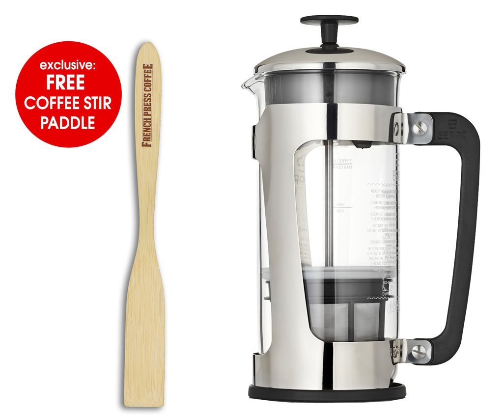 Coffee Press - Espro Press P5 - Glass French Press Coffee Maker (EXCLUSIVE: Free Coffee Stir Paddle)