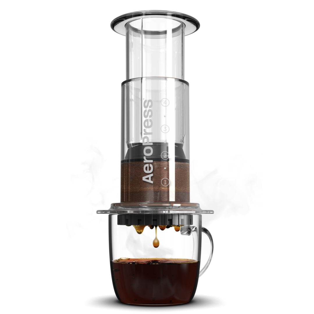 AeroPress Go Coffee Maker, Stainless Steel Filter, & Flow Control Filter  Cap Bundle