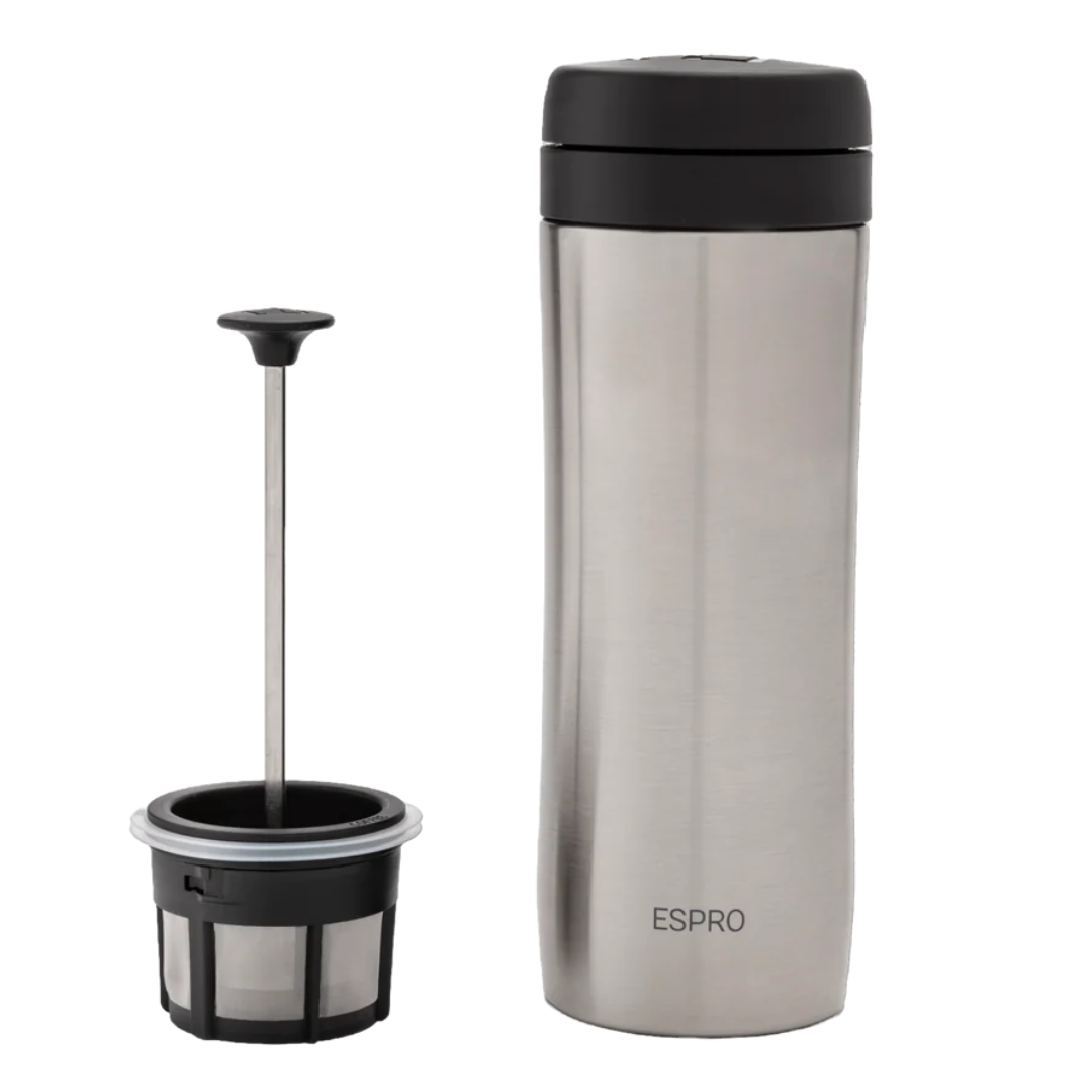 Espro P6 + Coffee Grinder, Starter Set for Home and Travel