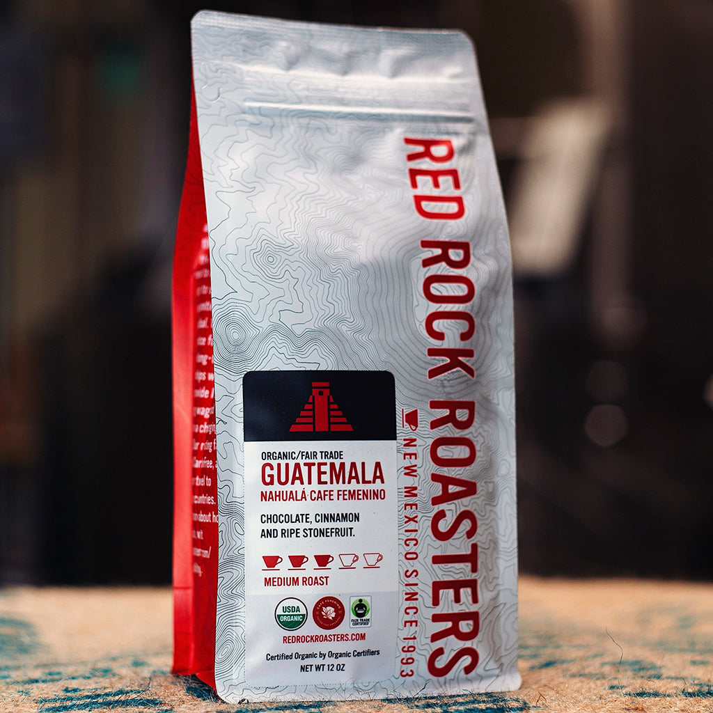 Guatemala Nahualá Cafe Femenino, Single Origin, Organic, Fair-Trade, Light-Medium Roast, Whole Bean Coffee, 12 oz