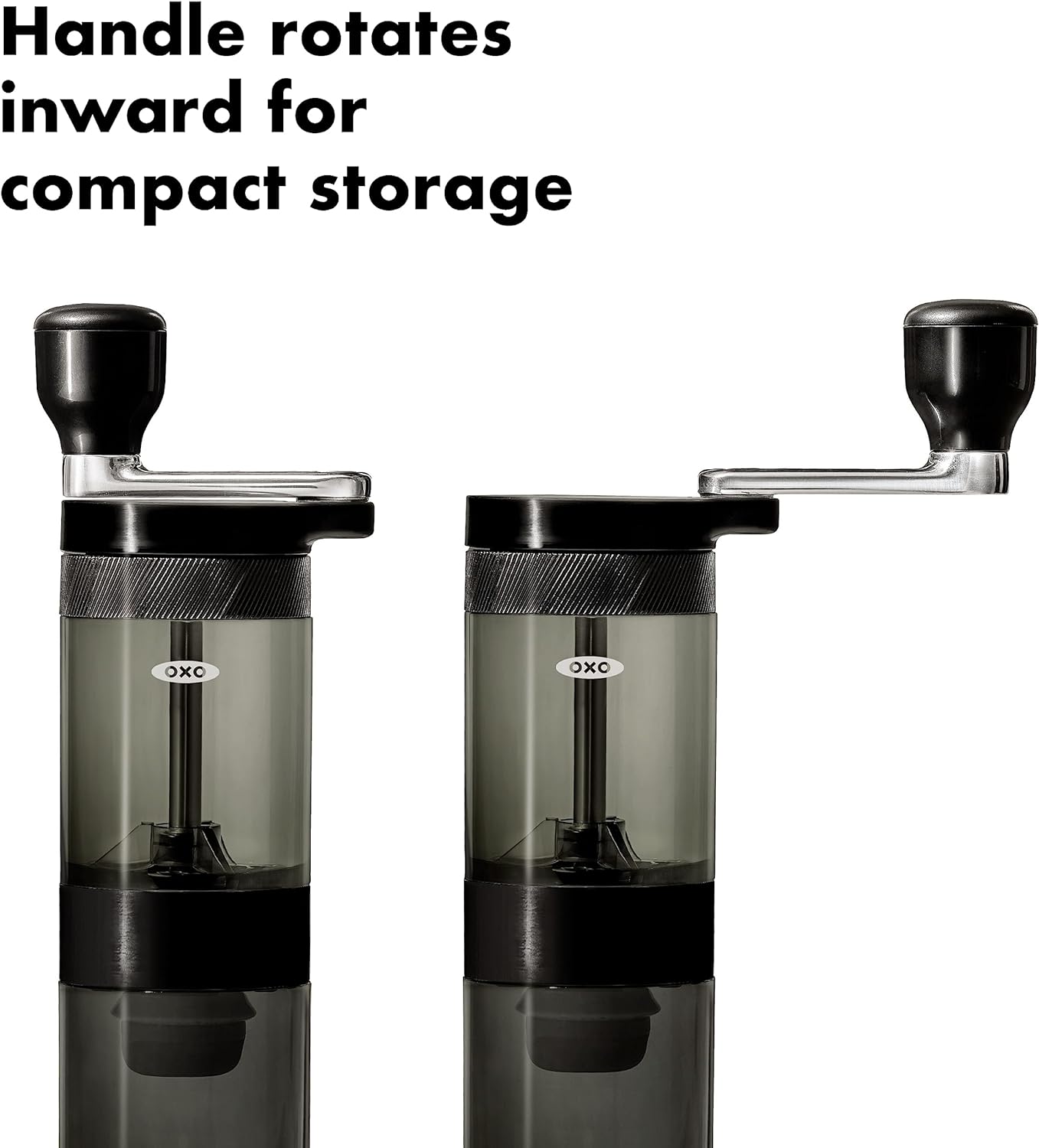 OXO Manual Coffee Grinder, Compact Handle