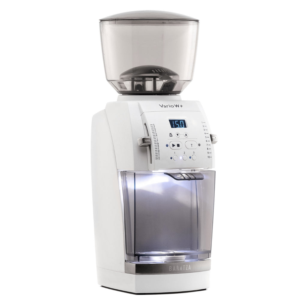 Baratza Vario W+ Coffee Grinder, Ceramic Burr, White