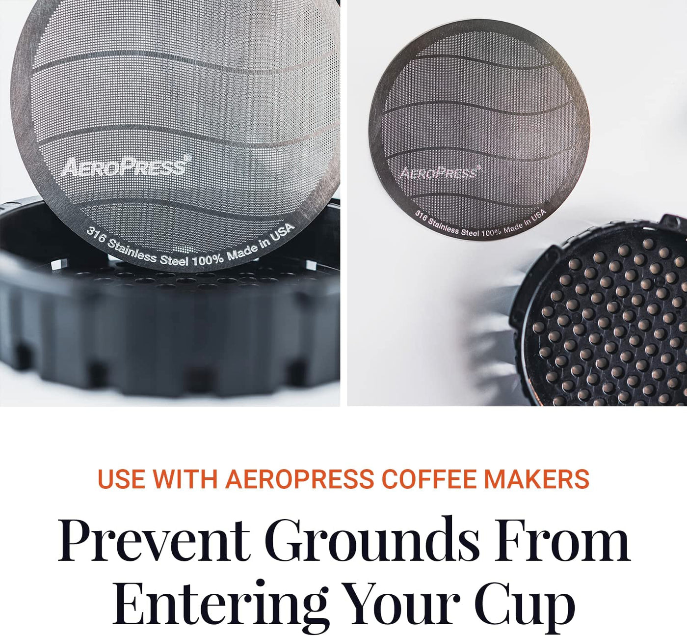 AeroPress Reusable Filter Stainless Steel FrenchPressCoffee
