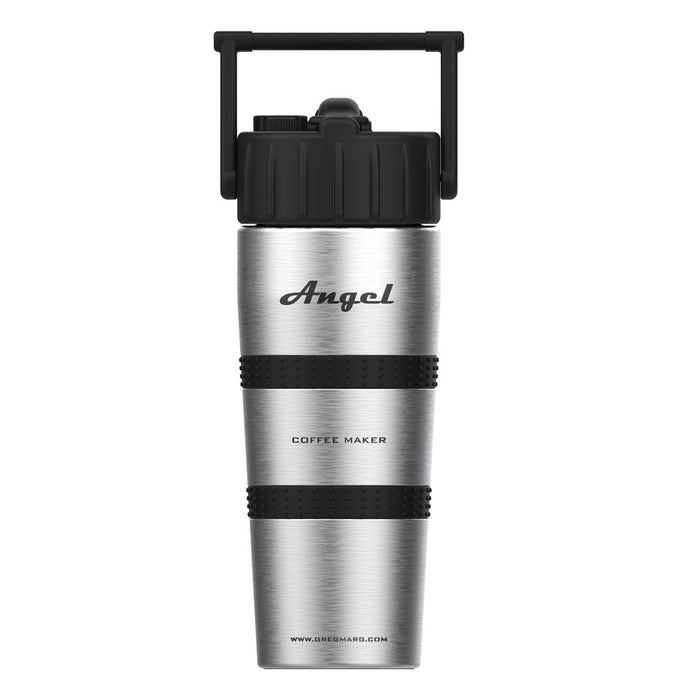 Angel Coffee Maker, Stainless Steel Thermos - Pressurized Brewing, Portable