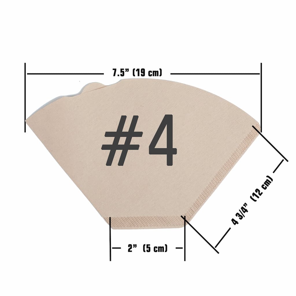 Beyond Gourmet Unbleached Coffee Filter #4, Size