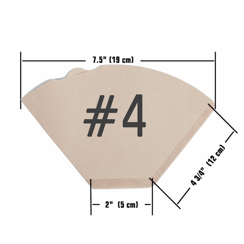 Beyond Gourmet Unbleached Cone Coffee Filters 4 100 Chlorine Free