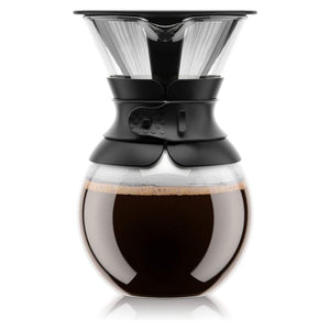 Bodum Pour Over Coffee Maker with Permanent Filter, Black