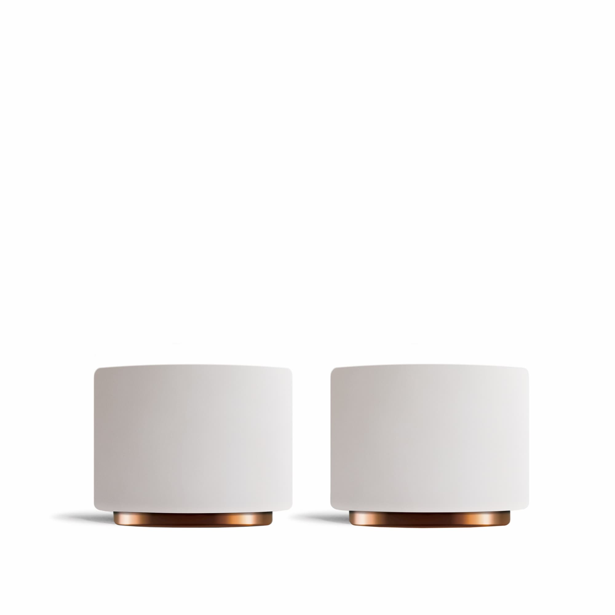 Fellow Monty Milk Art Cups, Set of 2 demitasse cups 3 oz, White