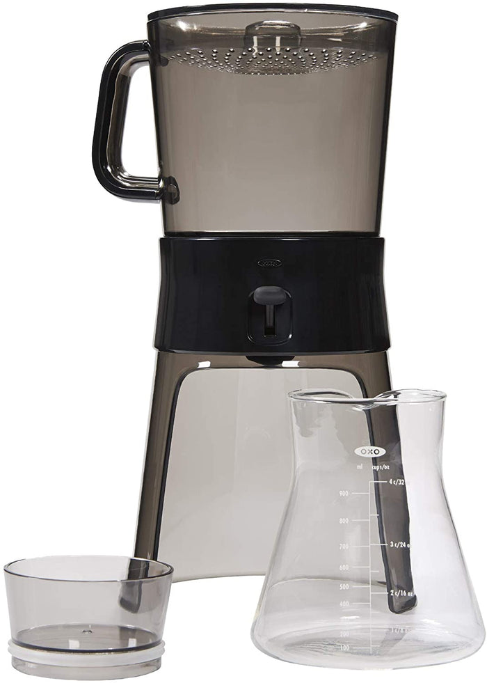 OXO Brew Cold Brew Coffee Maker, Brew up to 28 oz. Delicious Low Acid Coffee Concentrate