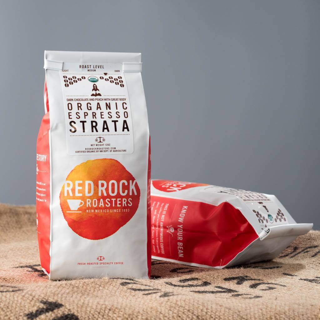Coffee Beans - Red Rock Roasters Organic Espresso Strata - Whole Bean Coffee