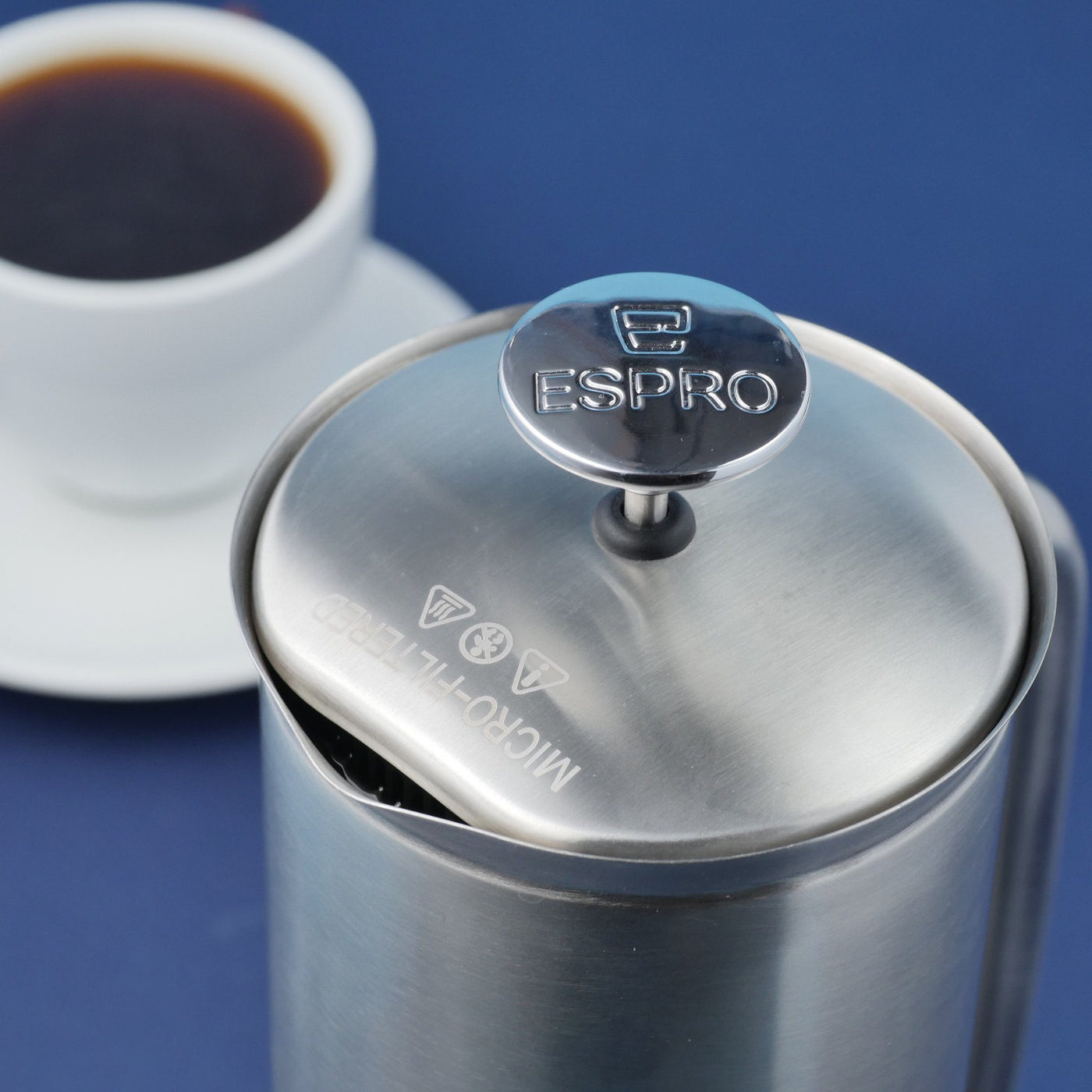 Espro 18 oz Coffee French Press P7 Matte Black | Black Rifle Coffee Company