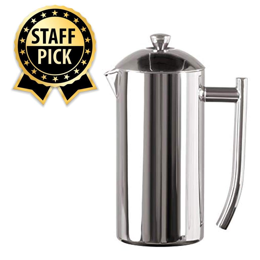 Stainless Steel French Press Coffee Maker With Spoon Set, Double