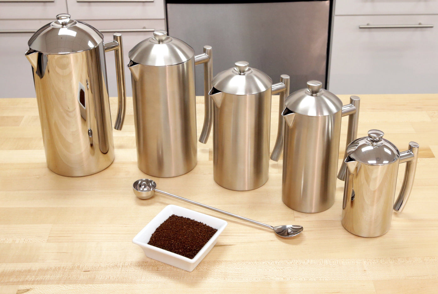 Frieling French Press - Double Wall, Stainless Steel with with