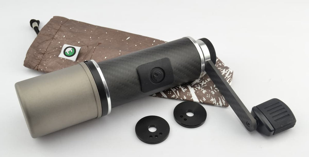 Fixie Travel Coffee Grinder with Travel Bag