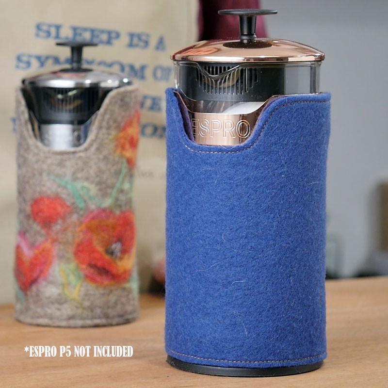 Keep Your Coffee Warm - Wool Cover For Your French Press Coffee Maker