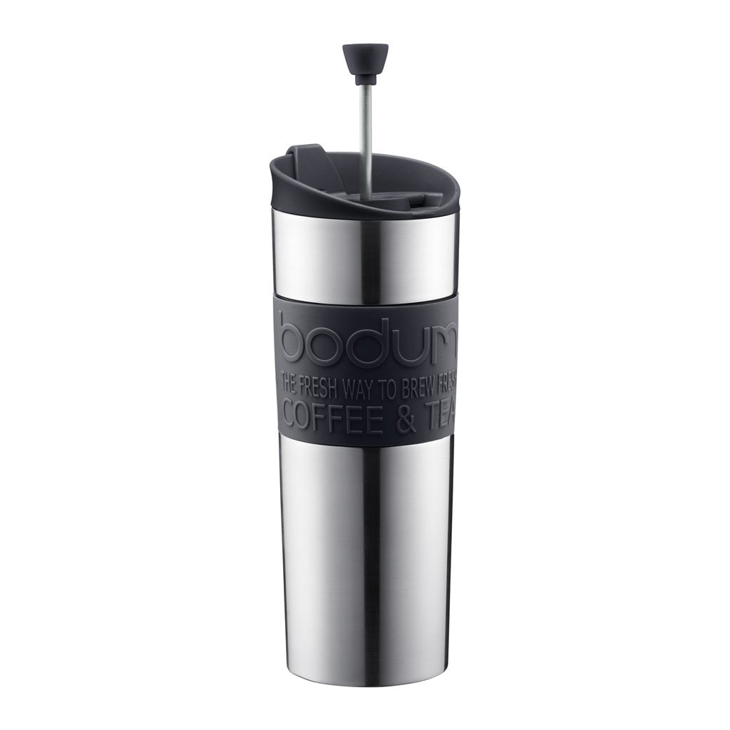 Bodum 15 oz. Travel French Press Coffee Maker & Mug, Black