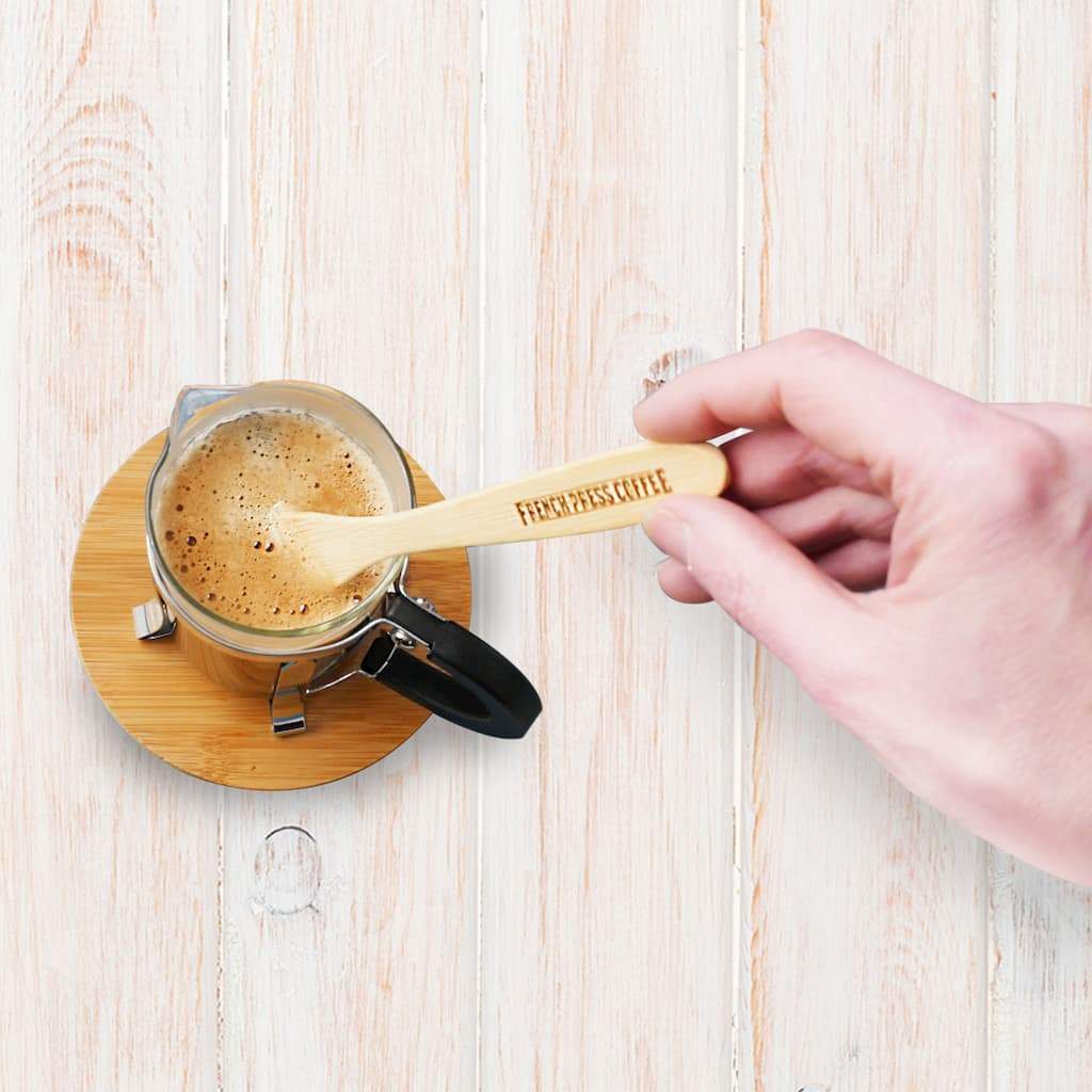 Coffee Paddle for Stirring and Emptying Coffee in a French Pres